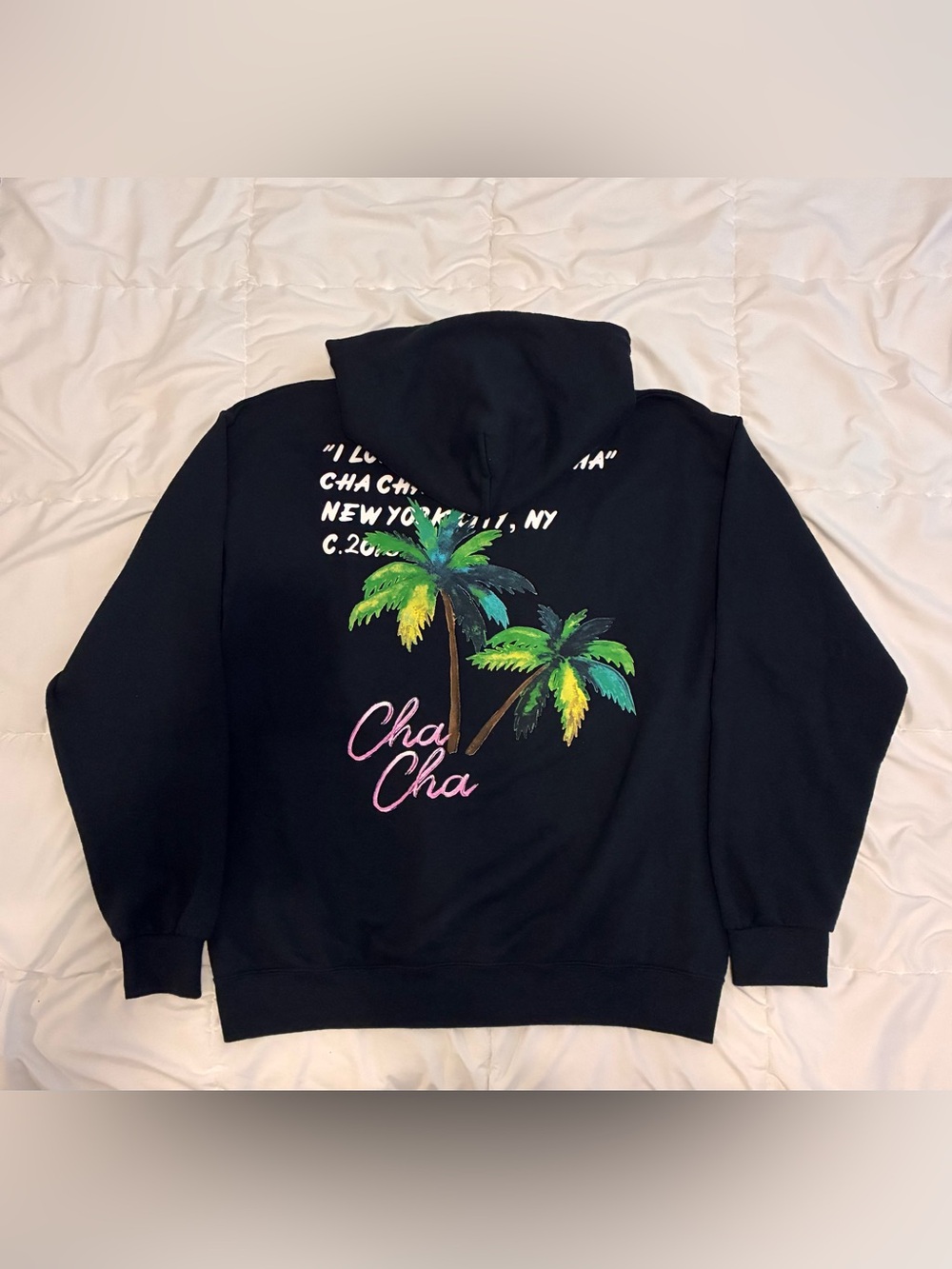 Gallery Dept - Virgil Abloh x Cha Cha Matcha Collabo Hoodie in Black Sz M